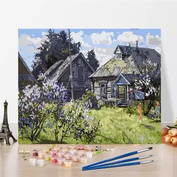 Искусство DIY Картина по номерам Алмазная картина Домашний декор Цифровая картина маслом Цифры Живопись Хобби Картина маслом 40x50cm no frame