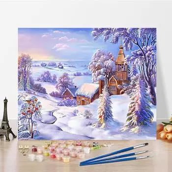 Искусство DIY Картина по номерам Алмазная картина по номерам Живопись Хобби Домашний декор Цифровая картина маслом Картина маслом 40x50cm no frame
