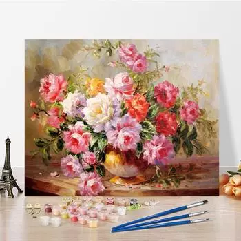 Искусство DIY Картина по номерам Алмазная картина Домашний декор Картина маслом по номерам Живопись Хобби Цифровая картина маслом 40x50cm no frame