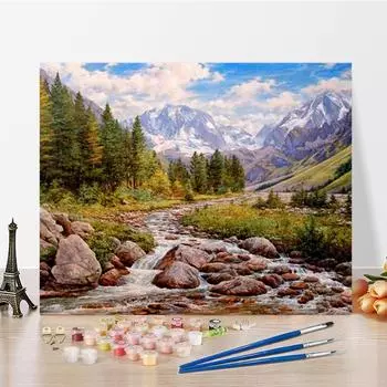 Искусство DIY Картина по номерам Алмазная картина по номерам Картина Домашний декор Цифровая картина маслом Картина маслом Хобби 40x50cm no frame