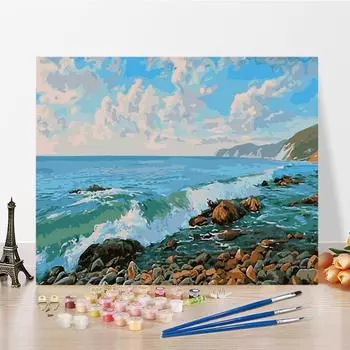 Искусство DIY Картина по номерам Алмазная картина Домашний декор Цифровая картина маслом Картина маслом по номерам Живопись Хобби 40x50cm no frame