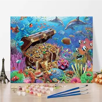 Искусство DIY Картина по номерам Алмазная картина Домашний декор Картина по номерам Цифровая живопись маслом Хобби Картина маслом 40x50cm no frame