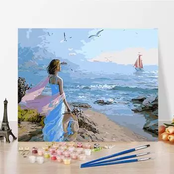 Искусство DIY Картина по номерам Алмазная картина Домашний декор Хобби Картина маслом Цифровая картина маслом Картина по номерам 40x50cm no frame