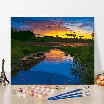 Искусство DIY Картина по номерам Алмазная картина Цифровая картина маслом Домашний декор Хобби Картина маслом Живопись по номерам 40x50cm no frame
