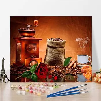 Искусство DIY Картина по номерам Алмазная картина Картина маслом Цифровая картина маслом Хобби Живопись по номерам Домашний декор 40x50cm no frame