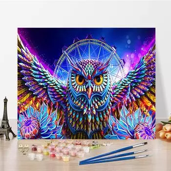 Искусство DIY Картина по номерам Алмазная картина Домашний декор Цифры Картина маслом Хобби Цифровая картина маслом 40x50cm no frame