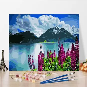 Искусство DIY Картина по номерам Алмазная картина Цифровая картина маслом Хобби Картина маслом Домашний декор Картина по номерам 40x50cm no frame