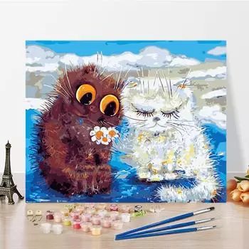 Искусство DIY Картина по номерам Алмазная картина Домашний декор Цифровая картина маслом Цифровая живопись Картина маслом Хобби 40x50cm no frame