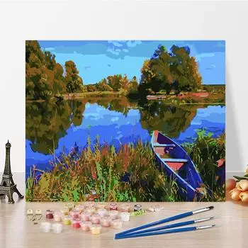 Искусство DIY Картина по номерам Алмазная картина Цифровая картина маслом Картина маслом по номерам Картина Домашний декор Хобби 40x50cm no frame