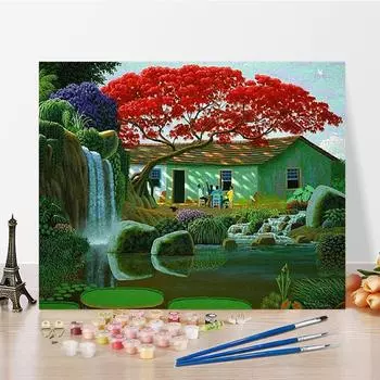 Искусство DIY Картина по номерам Алмазная картина Картина маслом Хобби Цифровая картина маслом Живопись по номерам Домашний декор 40x50cm no frame