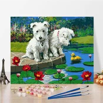 Искусство DIY Картина по номерам Алмазная картина Домашний декор Цифровая живопись маслом Хобби Картина маслом Картина по номерам 40x50cm no frame