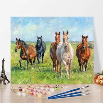 Искусство DIY Картина по номерам Алмазная картина Картина маслом Домашний декор Цифровая картина маслом Хобби Живопись по номерам 40x50cm no frame