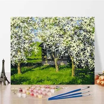 Искусство DIY Картина по номерам Алмазная картина Цифровая картина маслом Картина маслом Домашний декор Цифры Живопись Хобби 40x50cm no frame