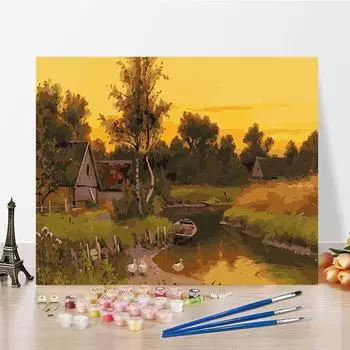 Искусство DIY картина по номерам Алмазная живопись Хобби Картина по номерам Цифровая картина маслом Домашний декор Картина маслом 40x50cm no frame