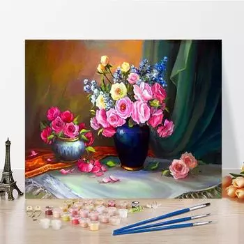 Искусство DIY картина по номерам алмазная живопись картина маслом цифры живопись хобби домашний декор цифровая картина маслом 40x50cm no frame