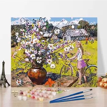 Искусство DIY Картина по номерам Алмазная живопись Хобби Цифровая картина маслом Картина по номерам Домашний декор Картина маслом 40x50cm no frame