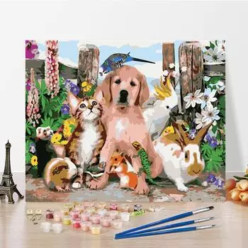Искусство DIY Картина по номерам Алмазная живопись Хобби Цифровая живопись маслом Цифровая картина маслом Домашний декор 40x50cm no frame