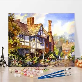 Искусство DIY Картина по номерам Цифровая картина маслом Домашний декор Картина маслом Алмазная картина по номерам Живопись Хобби 40x50cm no frame