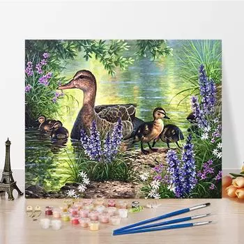 Искусство DIY Картина по номерам Цифровая картина маслом Хобби Картина по номерам Картина маслом Домашний декор Алмазная живопись 40x50cm no frame