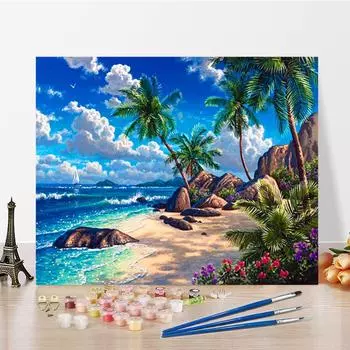 Искусство DIY Картина по номерам Цифровая картина маслом Хобби Картина маслом по номерам Картина Алмазная картина Домашний декор 40x50cm no frame