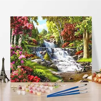 Искусство DIY Картина по номерам Цифровая картина маслом Алмазная картина Картина маслом Домашний декор Хобби Живопись по номерам 40x50cm no frame