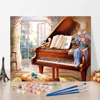 Искусство DIY Картина по номерам Цифровая картина маслом Домашний декор Картина маслом по номерам Картина Алмазная живопись Хобби 40x50cm no frame