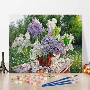 Искусство DIY Картина по номерам Цифровая картина маслом Алмазная картина по номерам Живопись Хобби Картина маслом Домашний декор 40x50cm no frame