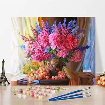 Искусство DIY Картина по номерам Цифровая картина маслом Алмазная картина Картина маслом Хобби Живопись по номерам Домашний декор 40x50cm no frame