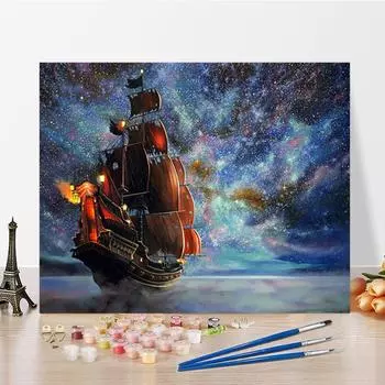 Искусство DIY Картина по номерам Цифровая картина маслом Хобби Домашний декор Алмазная картина Картина по номерам Картина маслом 40x50cm no frame