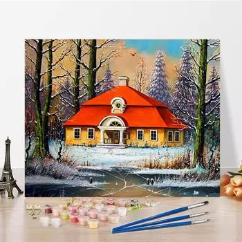 Искусство DIY Картина по номерам Цифровая картина маслом Алмазная картина Картина маслом Домашний декор Номера Живопись Хобби 40x50cm no frame