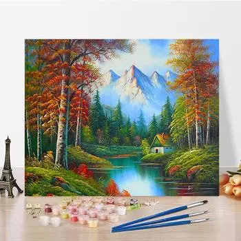 Искусство DIY Картина по номерам Цифровая картина маслом Алмазная живопись Домашний декор Хобби Картина маслом Живопись по номерам 40x50cm no frame