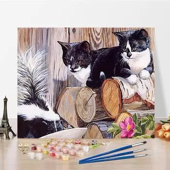 Искусство DIY Картина по номерам Цифровая картина маслом Домашний декор Картина по номерам Картина маслом Хобби Алмазная живопись 40x50cm no frame