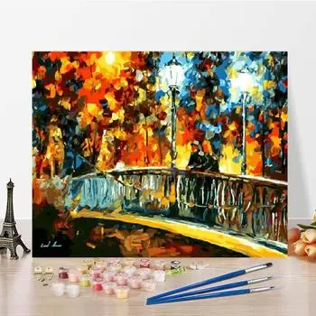 Искусство DIY Картина по номерам Цифровая картина маслом Украшение дома Номера Картина маслом Холст 40x50cm no frame