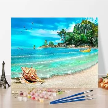 Искусство DIY Картина по номерам Цифровая картина маслом Домашний декор Картина маслом Хобби Картина по номерам Алмазная живопись 40x50cm no frame