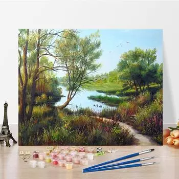 Искусство DIY картина по номерам цифровая картина маслом цифры живопись хобби алмазная живопись домашний декор картина маслом 40x50cm no frame