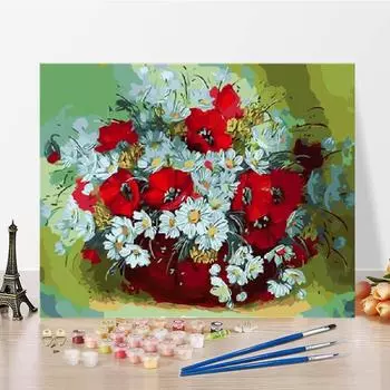 Искусство DIY Картина по номерам Цифровая картина маслом Холст Украшение дома Номера Картина маслом 40x50cm no frame