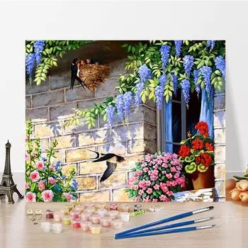 Искусство DIY Картина по номерам Цифровая картина маслом Хобби Алмазная картина Картина по номерам Домашний декор Картина маслом 40x50cm no frame