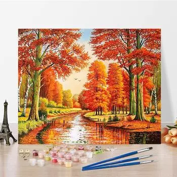 Искусство DIY Картина по номерам Цифровая живопись маслом Хобби Алмазная живопись Домашний декор Картина маслом по номерам 40x50cm no frame