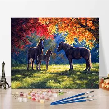 Искусство DIY Картина по номерам Цифровая живопись маслом Хобби Картина маслом Алмазная картина Домашний декор Живопись по номерам 40x50cm no frame