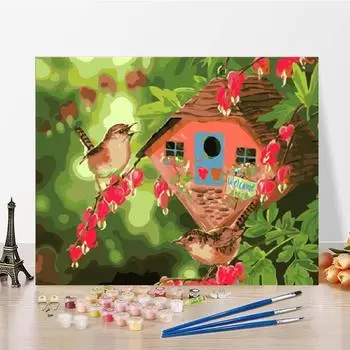 Искусство DIY Картина по номерам Домашнее украшение Холст Цифровая картина маслом Номера Картина маслом 40x50cm no frame