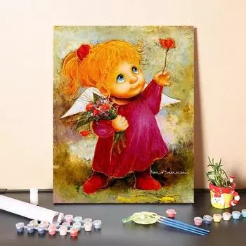 Искусство DIY Картина по номерам Хобби Алмазная живопись Домашний декор Картина маслом Цифровая картина маслом Картина по номерам 40x50cm no frame