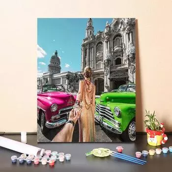 Искусство DIY Картина по номерам Хобби Алмазная картина Картина по номерам Домашний декор Цифровая картина маслом Картина маслом 40x50cm no frame