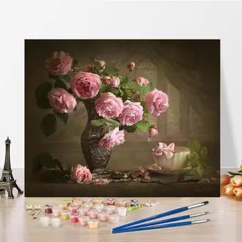 Искусство DIY Картина по номерам Холст Украшение дома Номера Картина маслом Цифровая картина маслом 40x50cm no frame