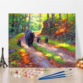 Искусство DIY Живопись по номерам Алмазная живопись Масляная живопись Домашний декор Хобби Цифровая живопись маслом Живопись по номерам 40x50cm no frame