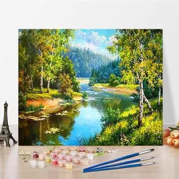 Искусство DIY живопись по номерам цифровая картина маслом цифры живопись алмазная живопись домашний декор картина маслом хобби 40x50cm no frame