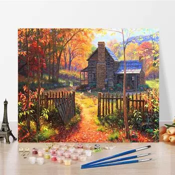Искусство DIY Живопись по номерам Цифровая живопись маслом Алмазная живопись Домашний декор Живопись по номерам Хобби Живопись маслом 40x50cm no frame