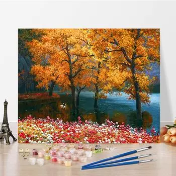 Искусство DIY Живопись по номерам Цифровая живопись маслом Домашний декор Живопись по номерам Хобби Живопись маслом Алмазная живопись 40x50cm no frame
