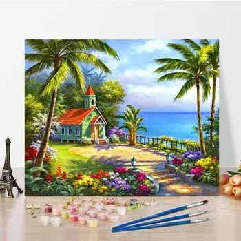 Искусство DIY Живопись по номерам Цифровая живопись маслом Хобби Алмазная живопись Домашний декор Живопись маслом Живопись по номерам 40x50cm no frame