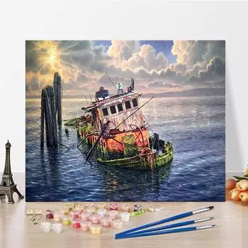 Искусство DIY Живопись по номерам Цифровая живопись маслом Домашний декор Алмазная живопись Хобби Живопись маслом Живопись по номерам 40x50cm no frame