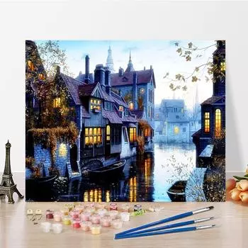 Искусство DIY Живопись по номерам Цифровая живопись маслом Домашний декор Хобби Алмазная живопись Живопись по номерам Живопись маслом 40x50cm no frame